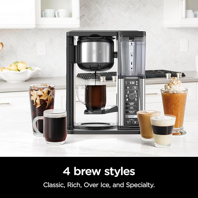 Ninja CM401 Specialty 10-Cup Coffee Maker with 4 Brew Styles for