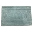 thumbnail image 1 of Tapis de bain en microfibre Home Decor Inc. Collection Naples – 50,8 x 76,2 cm, bleu clair, doux et absorbant, 1 of 3