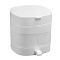 thumbnail image 2 of Suncoda Organizer Boxes, Jewelry Organizer, Small Jewelry Storage Box Earring for Women, 4-Layer Rotating Travel Jewelry Tray Case with Lid for Bracelets Rings Bracelets, 2 of 8