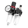 thumbnail image 2 of Pneumatic Air Pressure Filter Regulator Lubricator Moisture Water Trap Oil water Separator G1/4, 2 of 14