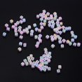thumbnail image 4 of jifeng 200 Pcs Mix Square Acrylic Alphabet Beads Charms Large Hole DIY Crafts 2 #, 4 of 8