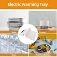 thumbnail image 3 of Electric Warming Tray, Fast Heating Rollable Portable Silicone Food Warming Mat with 3 Temperature Settings, Versatile Food Warmer for Gathering Party Home Travel, 3 of 7