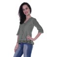 thumbnail image 4 of Moomaya Haut Péplum en Coton pour Femmes Tunique en Coton à Col en V Blouse Ethnique, 4 of 6
