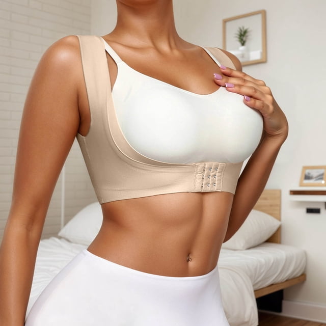 Seamless Shapewear Top with Front Closure Front Support for Slouching Prevention Everyday Comfort Women’s Shaping Wear