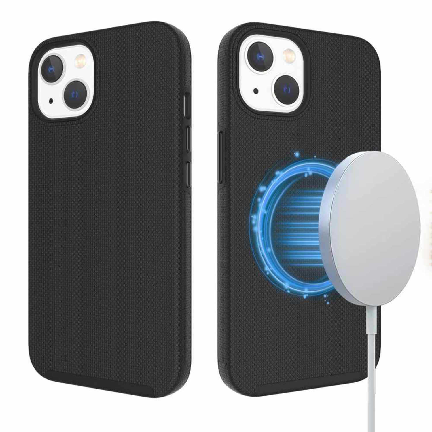 Blu Element Étui Robuste Armour avec MagSafe Noir pour iPhone 16e/15/14/13