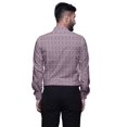 thumbnail image 3 of BESTMAN Cotton Formal Shirts For Men Slim Fit Printed Full Sleeve Shirts For Men, 3 of 5
