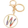 thumbnail image 1 of Letter Keychain,26 Letters A-Z Decorative Letter Keychain,Name Keychain for Women Girls Men Teenager Gift, 1 of 5