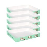 Wweixi 5 pieces disposable cat litter for outer waterproof coating lazy cats, toilets for cats, outdoor supplies for ，13.8 inches x 10 x 2 inches