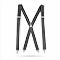 thumbnail image 3 of Mens Elastic X-Back Adjustable Straight Clip On Suspenders - Grey (Tall, 54" Long), 3 of 4