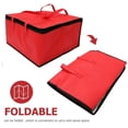 thumbnail image 3 of Sac Isotherme pour Livraison de Nourriture, Sac Isotherme Réutilisable, Sac Isotherme Pliable Spacieux 19,7x19,7x14 Pouces avec Fermeture Éclair, Pochette d'Épicerie Réutilisable pour Magasinage, Pique-Niques, Plats à Emporter, Restaurants, 3 of 8