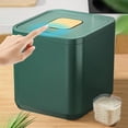 thumbnail image 2 of Feltree Protection Against Tides Sealed Rice Bucket Household Food Storage Box Rice Storage Jar Press Open Lid High Temperature Resistants Can Hold 5 Kg of Rice, 2 of 8
