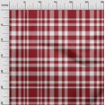 thumbnail image 3 of oneOone Georgette Viscose Red Fabric Check Sewing Material Print Fabric By The Yard 42 Inch Wide, 3 of 4