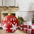 thumbnail image 1 of 60cm Inflatable Christmas Ball with Light Glow Giant Atmosphere Ball Home Garden, 1 of 8