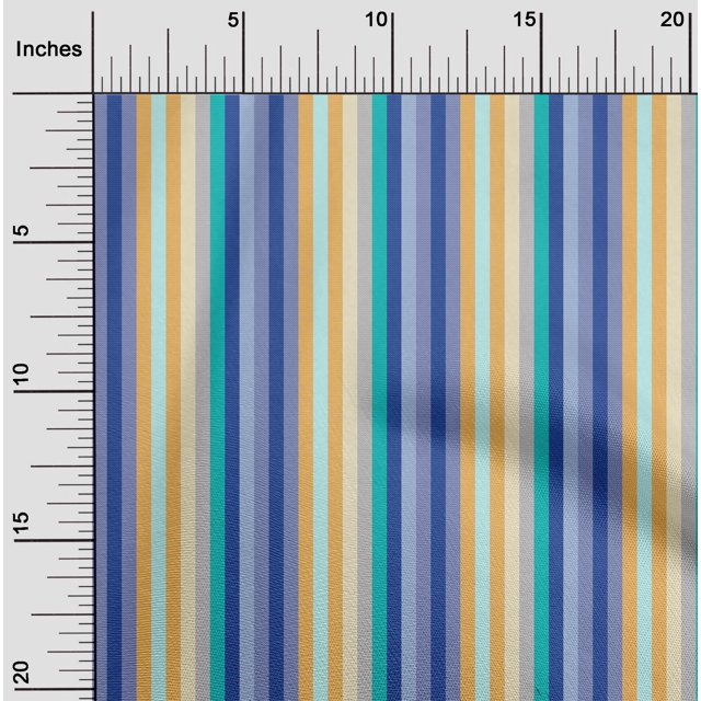 oneOone Cotton Flex Fabric Roman Stripe Print Fabric By Yard 40 Inch Wide