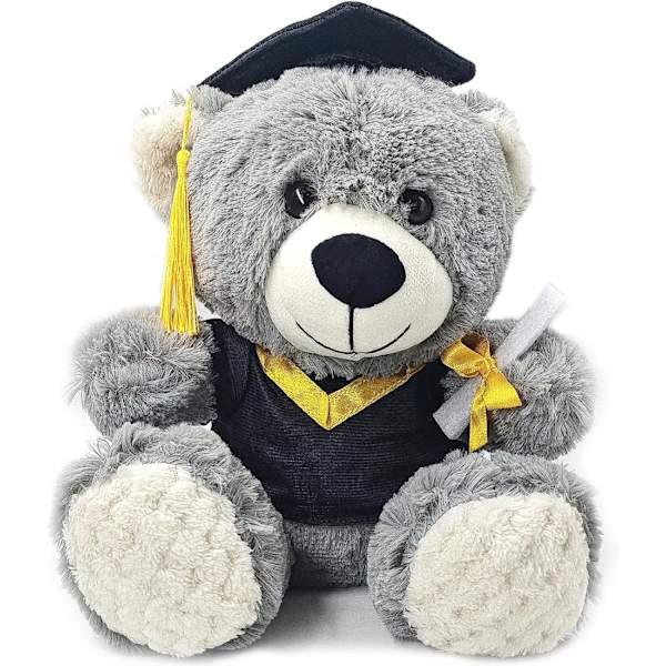 Graduation Gifts for Her Cute Soft Gray Teddy Bear Stuffed Dr. Bear Graduation Bear High School University Graduation Gift