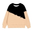 thumbnail image 4 of Chandail en Molleton Oversize à Col Rond pour Filles 2025, Manches Longues Tendance pour Enfants 1-12 Ans Kaki, 4 of 6