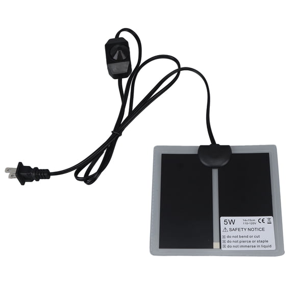 Reptile Terrarium Heat Pad Rapid Heating US Plug 110 to 120V Waterproof Adjustable Temperature Electrical Pet Mat for Pets