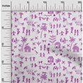thumbnail image 2 of oneOone Silk Tabby Pink Fabric Asian Floral Block Sewing Craft Projects Fabric Prints By Yard 42 Inch Wide, 2 of 4