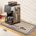 thumbnail image 1 of Coffee Bar Mat,Absorbent Hide Stain Dish drying Mat for Kitchen Counter,Rubber Backing Non-slip Mat for Protection Kitchen Countertop,Coffee Bar Decor Fit Under Coffee Maker Easy clean (12"x 18"), 1 of 6