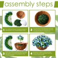 thumbnail image 3 of Hotop 2 Pack Artificial Hanging Baskets with Flow, 3 of 6