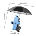 thumbnail image 3 of Vwrxbz Phone Holder with Sunshade 360 Rotation Motorcycle Bike Handlebar Mount One Click Lock Shockproof for Riding, 3 of 8