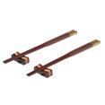 thumbnail image 4 of Oleegame 2PC Spoon And Lid Rest Chopsticks Rack Simple Tableware Chopsticks Modern Holder Chinese Kitchen，Dining Bar Brown, 4 of 9