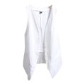 thumbnail image 4 of HNMKIU Camisoles Courtes pour Femmes Hauts de Type Gilet en Lin Sans Manches Printemps Été Manteau Gilet Haut, 4 of 4