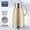 Gold #2, variant on Stainless Steel Thermal Carafe with Leak-Proof Lid | 2.3L Large Capacity Insulated Carafe | Built-In Filter for Coffee Tea Water | Heat-Resistant Handle | Multiple Colors Available