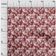 thumbnail image 2 of oneOone Cotton Poplin Twill Maroon Fabric Floral Fabric For Sewing Printed Craft Fabric By The Yard 56 Inch Wide, 2 of 4