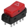 thumbnail image 2 of Warning Flasher Switch, Hazard Light Switch 1248200110 Smooth Comfortable Hand Touch Durable  Replacement for 190E 1990 - 1993 for Car Accessaries, 2 of 7