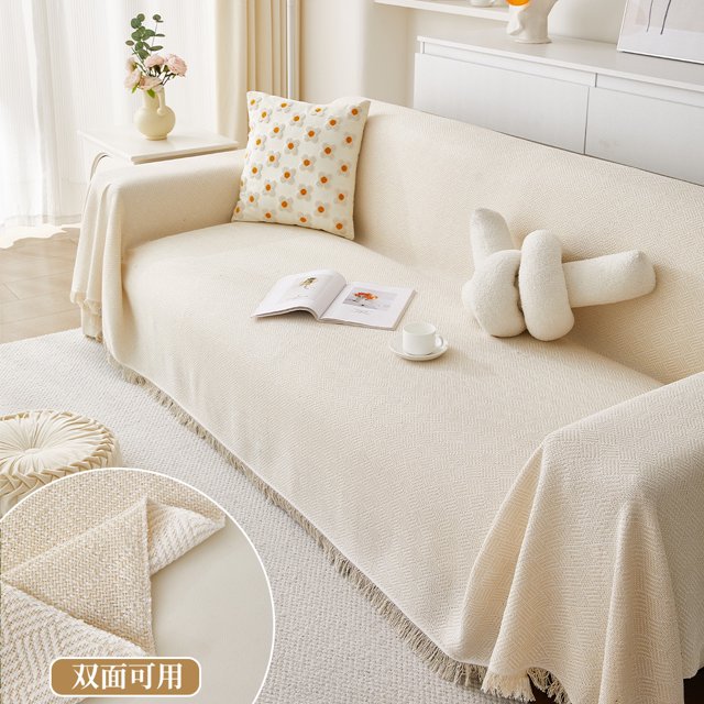 New Chenille Sofa Blanket Multipurpose Solid Color Furniture Cover Sectional Sofa Mat Sofa Towel Covers Home Living Room Decor