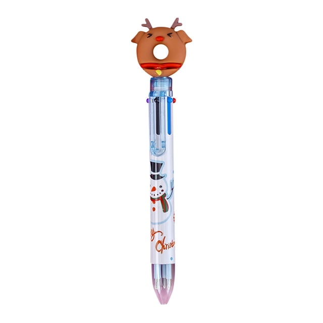 RYRDWP Stylo-Bille de Noël à 6 Couleurs à Pression Marqueur Multifonction Couleur 2 ml