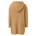 thumbnail image 4 of Baberdicy Women's Hooded Knit Cardigan, Commuter Poncho Sweater, Plus-Size Layer & Fall Strolls , Hooded Knit Cardigan, Commuter Poncho Sweater, Plus-Size Layer F L, 4 of 5