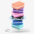 thumbnail image 3 of relayinert 10Pcs Mini Sponge Nail File Double Side Nail Buffer Block Portable Polishing Manicure Tool, 3 of 6