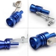 thumbnail image 3 of Baohd 2 Valves Anti-Bruit Sifflet Roue de Ver Superchargeur Embout Sonore Voiture Argentsifflet Bas Accessoires de Simulateur de Roue Bleu L, 3 of 6