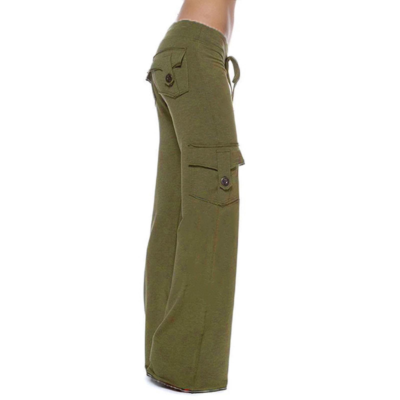 TopLLC Pantalon Tactique Extensible Flex pour Femmes, Pantalon Cargo Résistant à l'Eau en Ripstop pour le Travail, Pantalon Droit/cargo à Taille Élastique avec Poches