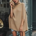 thumbnail image 2 of Cape Poncho pour Femme Style Européen et Américain Mode Châle Tricoté, 2 of 4
