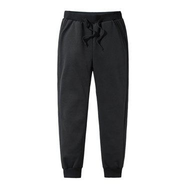 LEEy-world Men'S Pants Men's Workout Jogger Pants Athletic Running Joggers for Men with Zipper Pockets Black,XXL