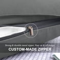 thumbnail image 4 of PiccoCasa Pure Cotton Pillowcases 2 Pcs Soft with Zipper Dark Gray Queen, 4 of 7