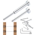 thumbnail image 1 of KFFKFF 20 Set Invisible Wire Railing Kit,T316 Stainless Steel 1/8" Concealed Receiver and Swage Stud Termination for Wire Railing,Swage Adjuster 1/8" for Wooden/Metallic Post,Wire Railing Components, 1 of 9