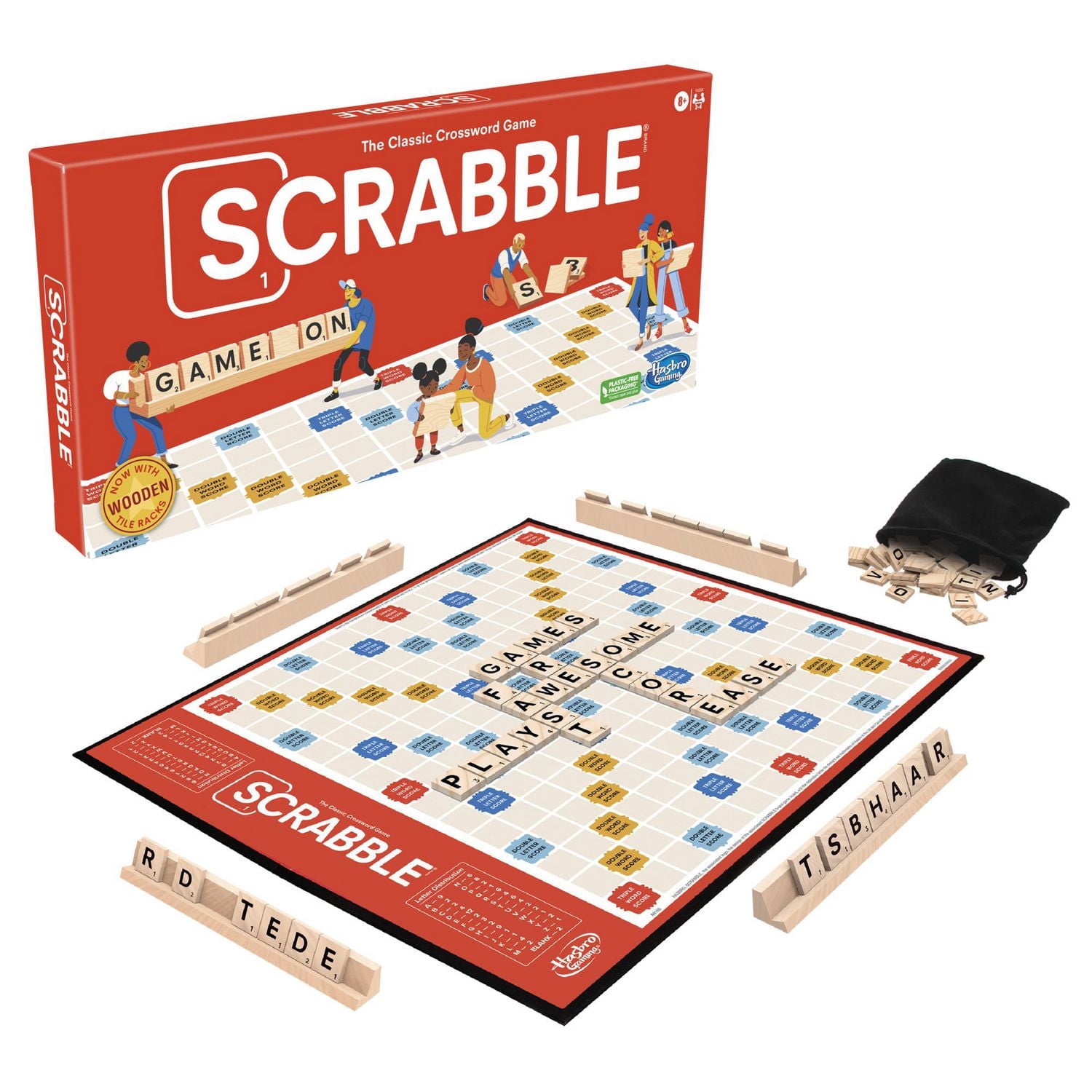 Hasbro Scrabble Board Game, The Classic Crossword Game (English)