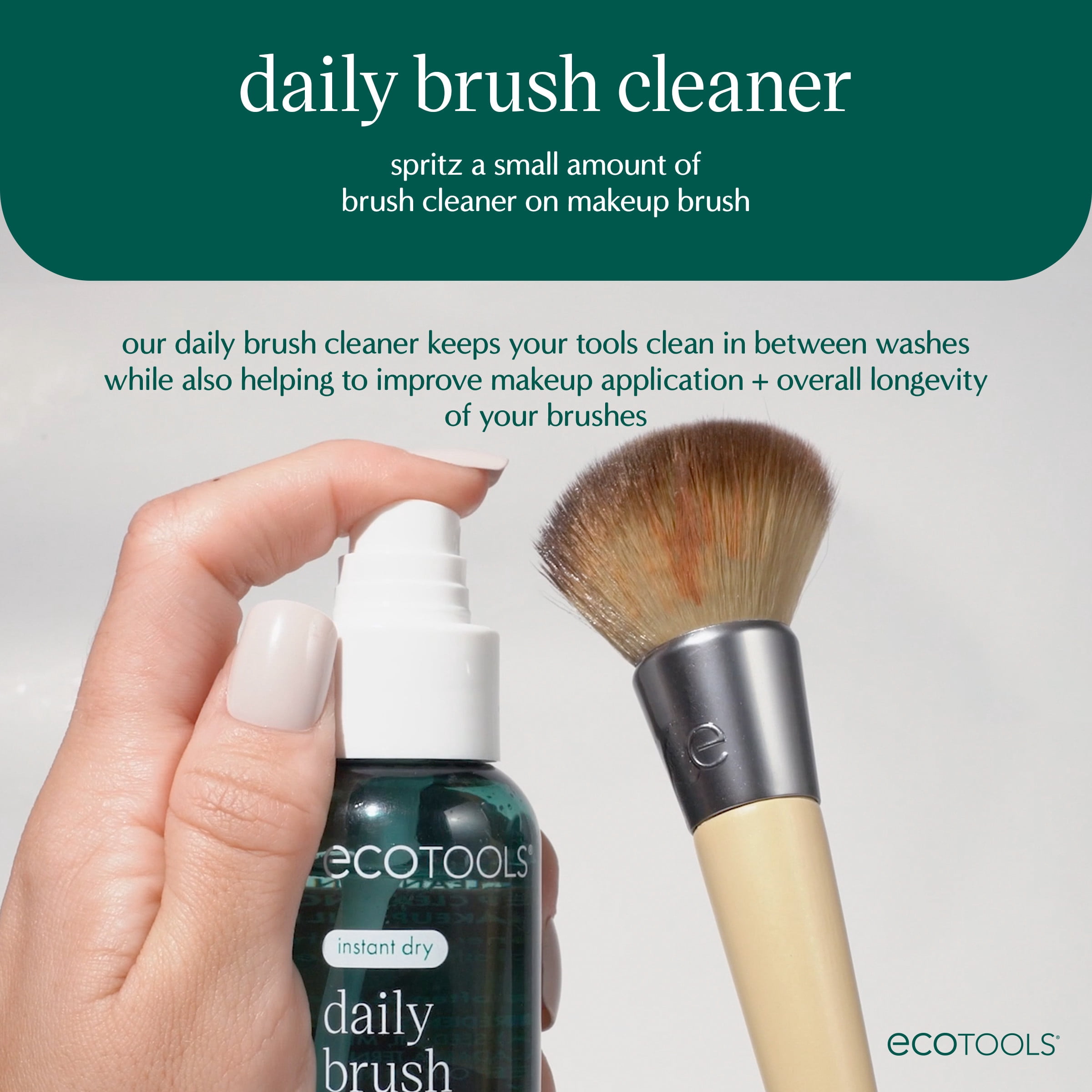 EcoTools Daily Brush Cleaner Spray, 3 fl