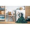 thumbnail image 2 of Ahgly Company Tapis d'Intérieur Lavable en Machine Carré Transitionnel Vert Cyan Foncé, 8 Pieds Carré, 2 of 7