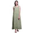 thumbnail image 1 of Bimba Nuisettes en Rayonne Imprimées pour Femmes Robe Sans Manches Tenue de Nuit Robe Maxi-2x, 1 of 5