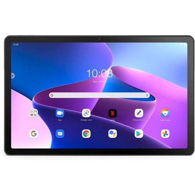 Tablette 2K Reconditionnée (Bonne) Lenovo M10 Plus G3 10.6 (MediaTek Helio G80, 4 Go RAM, 128 Go eMCP, Android) - Gris Orage (ZAAJ0001US)