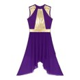 thumbnail image 3 of iiniim Robe de Danse Lyrique Brillante pour Femmes, Robe de Performance de Danse Ballet Moderne Contemporaine, Violet P, 3 of 5