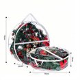 thumbnail image 2 of Birdeem Large Christmas Tree Storage Bag with Zippered Lid, Heavy-Duty Canvas Holiday Decoration Organizer for Wreath and Gift Wrap, Foldable for Compact Storage, 24"/30", 2 of 7