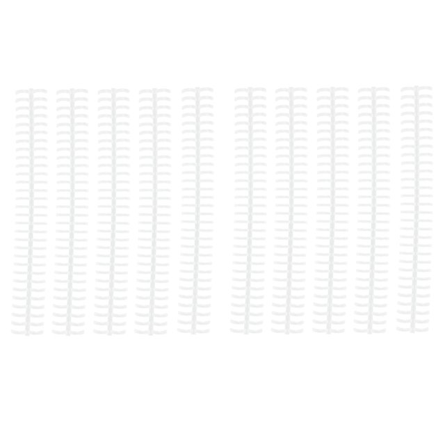 ANGGREK Binding Spines, 10Pcs Strong Adhesion Binding Coils Wear Resistant For Office
