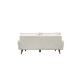 thumbnail image 3 of Brassex Oliver Upholstered 3-Seat Sofa for Living Room and Apartment with Slim Track Arms and Splayed Legs, Beige, 3 of 9