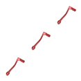 thumbnail image 1 of maskred Comfortable CNC Foot Gear Lever Shifter With Easy Installation Premium Materials Red 3Set, 1 of 6
